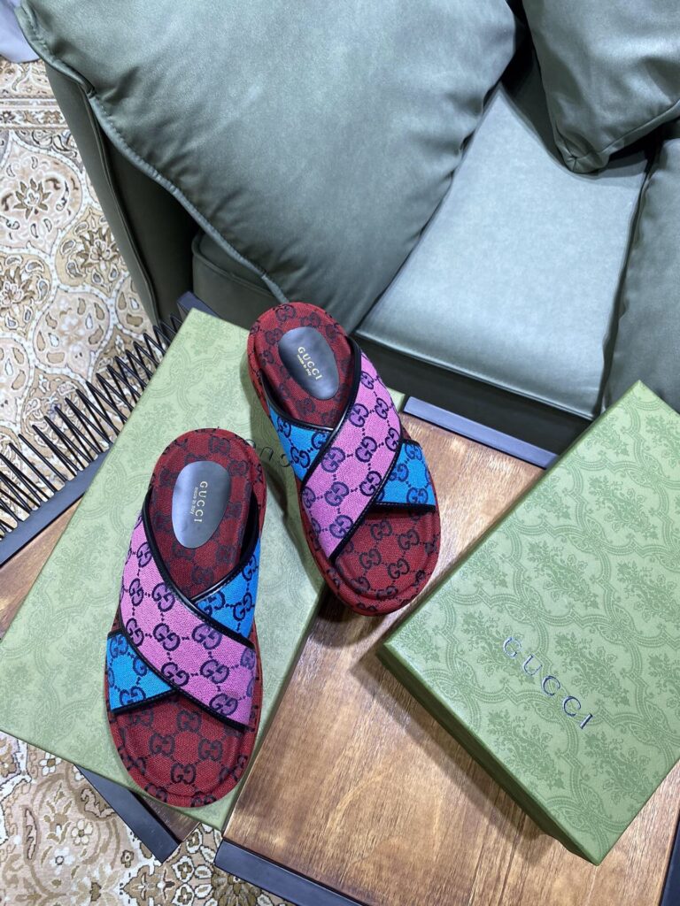 Gucci Multicolor Platform Sandal - Image 5