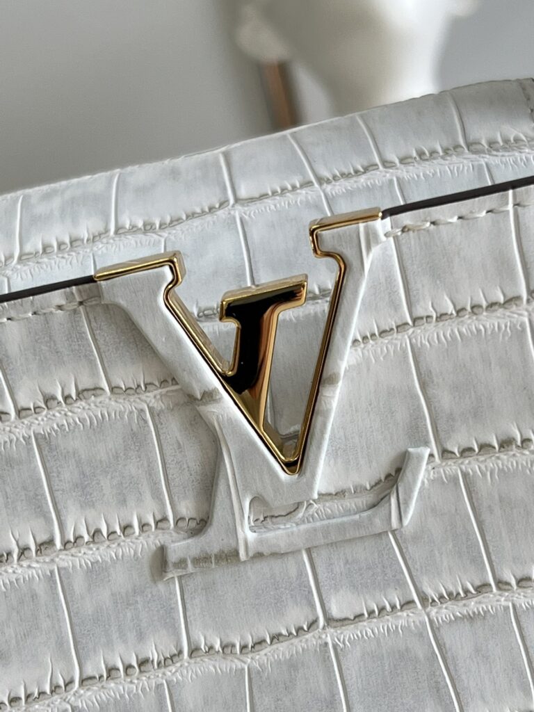 Louis Vuitton Borsa Capucines White N80127 - Image 3