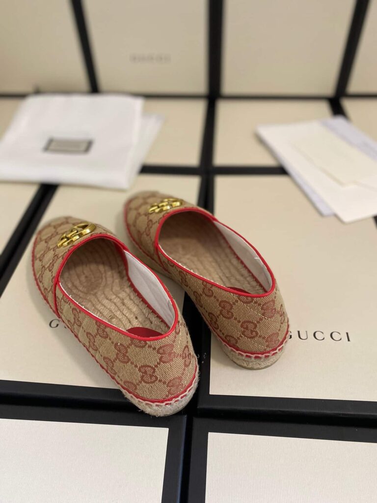 Gucci Women's Matelassé Canvas Espadrille 621239 Kqwm0 9765 - Image 3