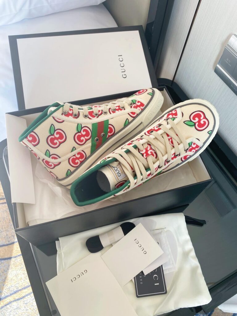 Gucci Tennis 1977 High Top Sneaker Beige - Image 6