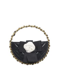 Chanel Pouch Lambskin Mixed Fibers Gold Tone Metal Black 14Cm Ap3584 B14336 94305