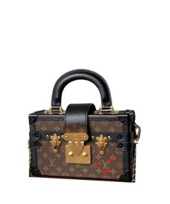 Louis Vuitton Petite Malle Monogram Dark Brown 20Cm