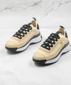 Chanel Logo Low Top Sneakers Ivory G35617