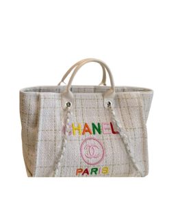 Chanel Large Shopping Bag White 37Cm
