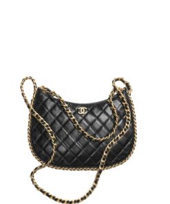 Chanel Large Hobo Bag Black 26Cm As4368 B13699 94305
