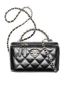Chanel Clutch With Strap Black 16Cm