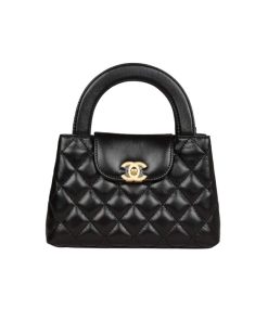 Chanel Small Kelly Shopper With Gold Hardware Black 19Cm