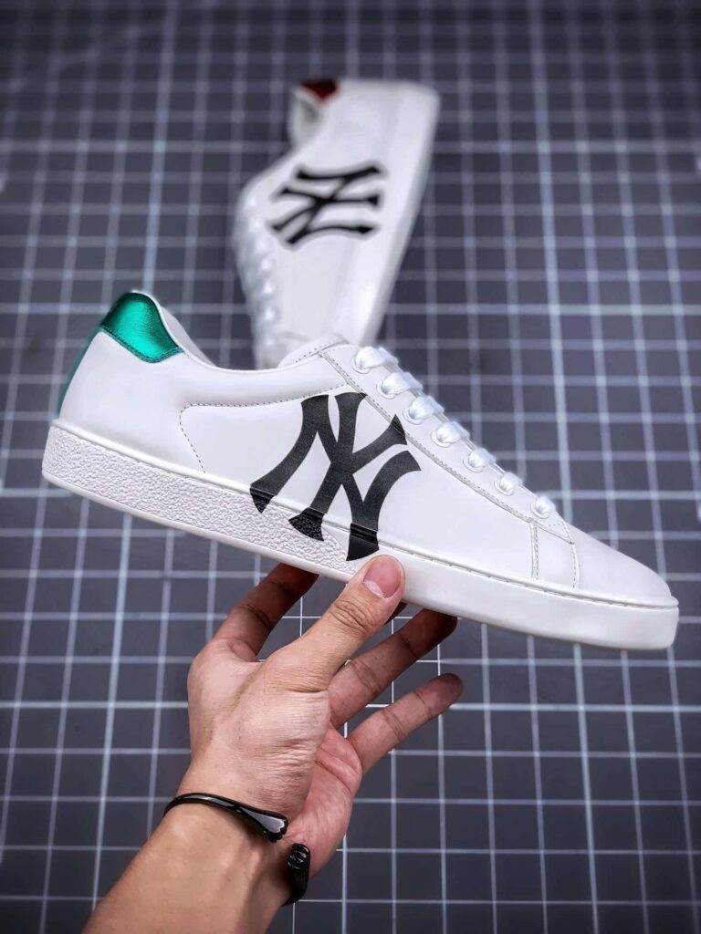 Gucci Women'S Ace Sneaker Leather Shoes With Ny - Image 6