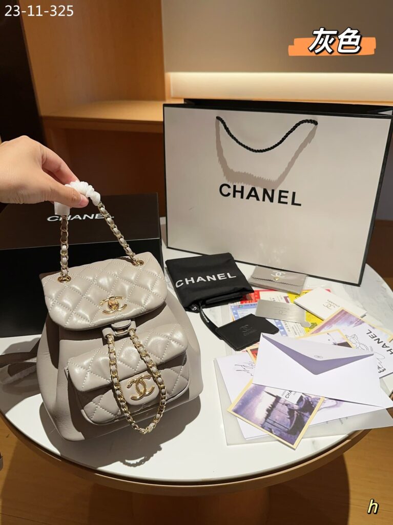 Chanel Mini Duma Backpack Grey 18Cm - Image 2