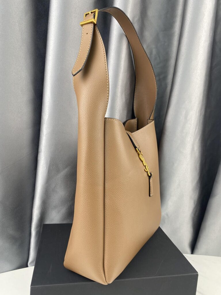 Saint Laurent Le 5 À 7 Soft Small Hobo Bag In Smooth Leather Brown - Image 8