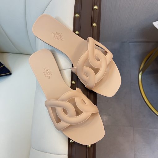 Hermes Aloha Nude Slippers Sandal - Image 6