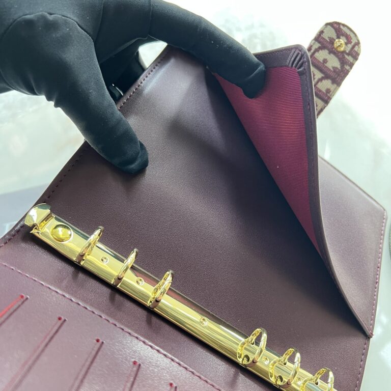 Dior Oblique Jacquard Wallet Red 19Cm - Image 5