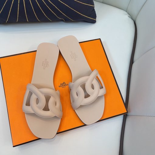 Hermes Aloha Nude Slippers Sandal - Image 7