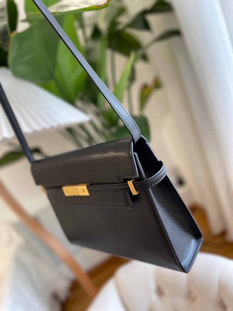 Saint Laurent Manhattan Shoulder Bag In Box Saint Laurent Black Gold 29Cm 5792710Sx0W1000 - Image 8