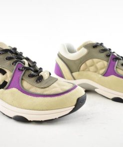 Chanel Low Top Trainer Beige Purple G38299-Y55435-K3164