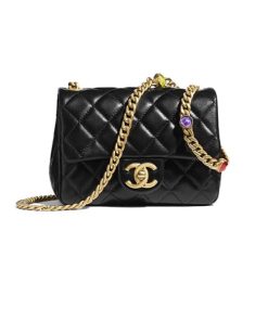 Chanel Mini Flap Bag Black 17Cm