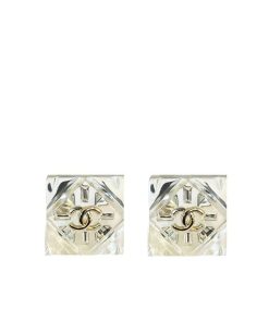 Chanel Cc Earrings Gold