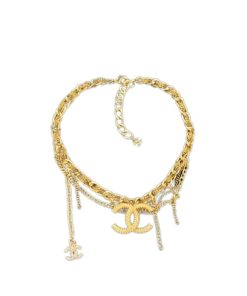 Chanel Cc Necklace Gold