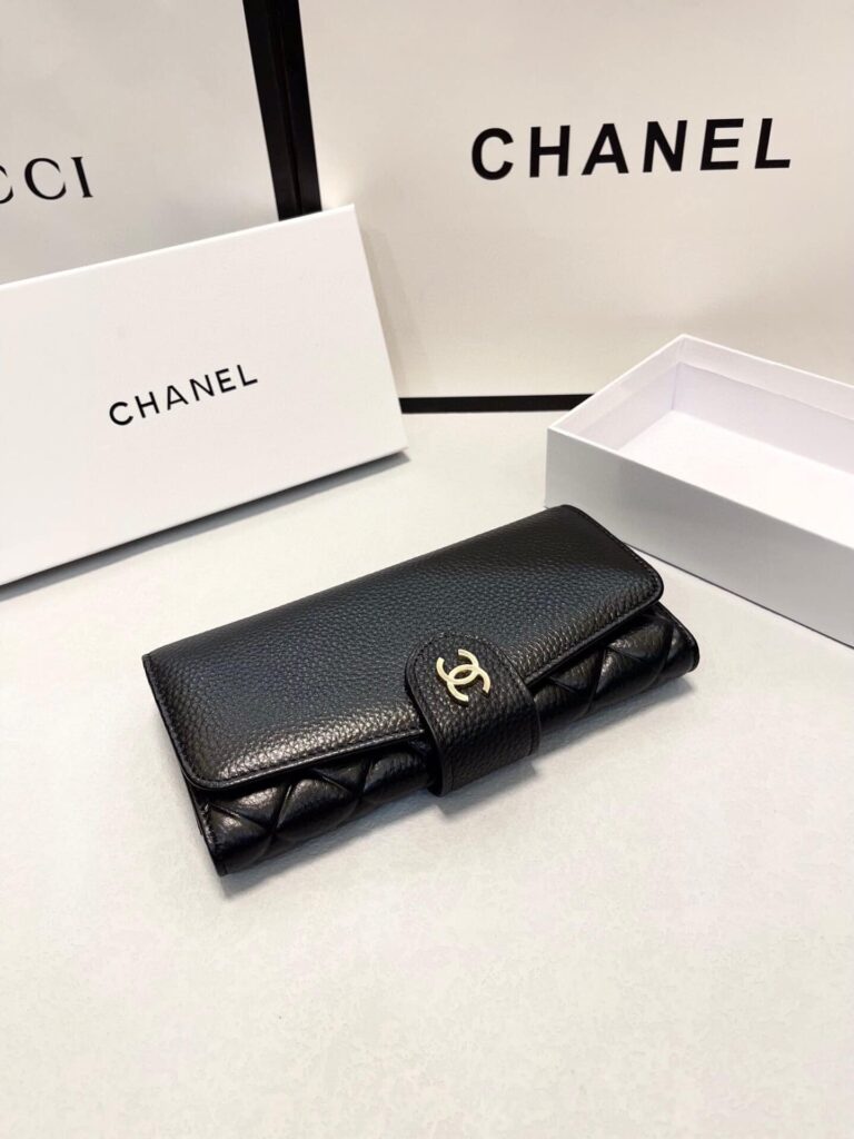 Chanel Long Flap Wallet Black 19Cm - Image 2