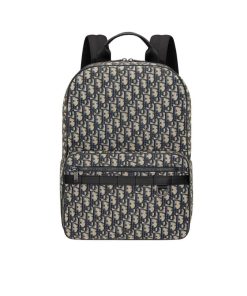 Dior Safari Backpack Dior Oblique In Beige And Black Jacquard 41Cm 1Esba175Yky H27E