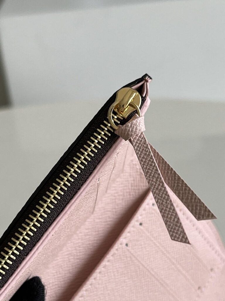 Louis Vuitton Damier Ebene Victorine Wallet Pink N61700 - Image 7