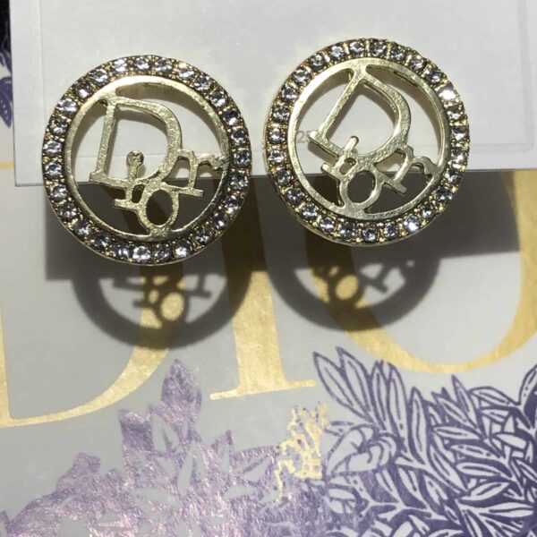 Dior Logo Earrings - Image 2