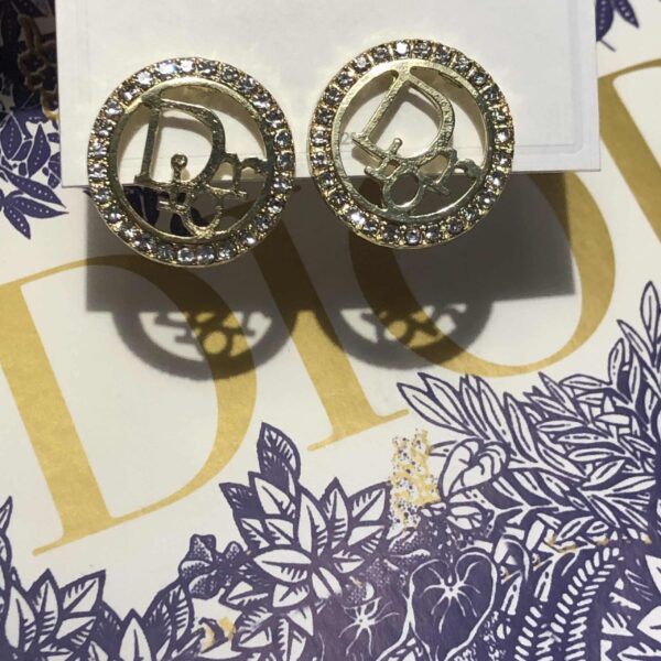 Dior Logo Earrings - Image 3