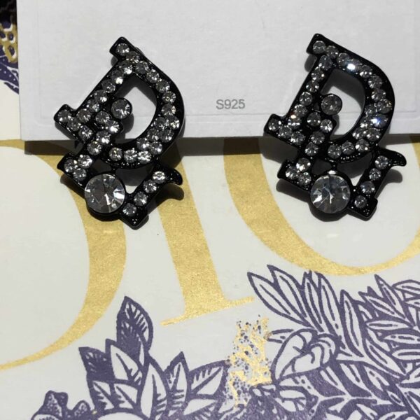 Dior Logo Earrings - Image 2