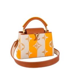 Louis Vuitton Capucines Bb Handbag Yellow 27Cm
