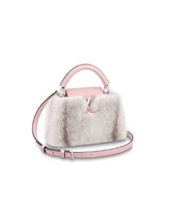 Louis Vuitton Capucines Mini Silver Rose M56916