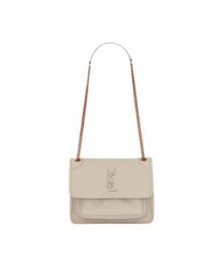Saint Laurent Niki Baby Chain Bag In White Lambskin 6331601El079207