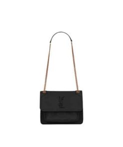 Saint Laurent Niki Baby Chain Bag In Black Lambskin 6331601El071000