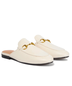 Gucci Princetown Leather Slipper White 423513 C9D00 9022