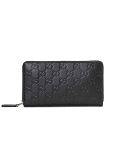 Gucci Gg Signature Zip Wallet Black 19Cm 625558 1W3An 1000