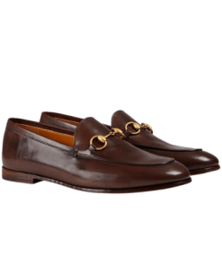 Gucci Women'S Leather Horsebits Loafers Brown