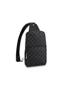 Louis Vuitton Avenue Slingbag Damier Infini Onyx Silver 31Cm N40097