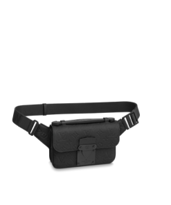Louis Vuitton S Lock Sling Monogram Black Bag 21Cm M58487