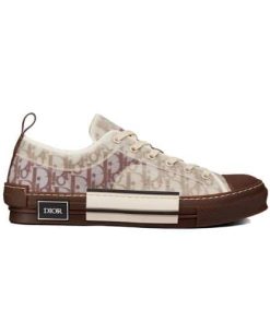 Dior B32 Low Top Coffee Oblique Canvas 3Sn249Zmk H761