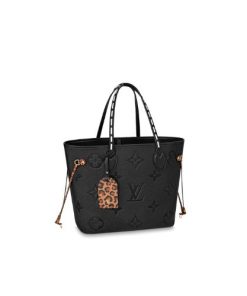 Louis Vuitton Bolsa Neverfull Mm Black 31Cm M45856