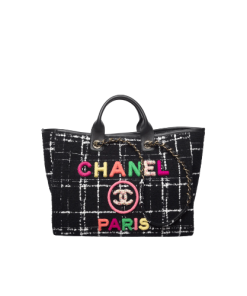 Chanel Large Shopping Bag Black 35Cm A66941 B09275 Nk815