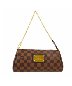 Louis Vuitton Eva Shoulder Bag Brown Canvas Damier Ebene 25Cm