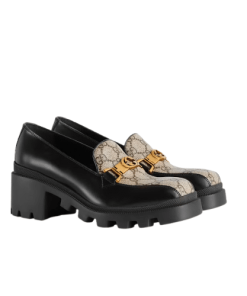 Gucci Ladies Interlocking Double G Loafers 670417 Dksm0 1063