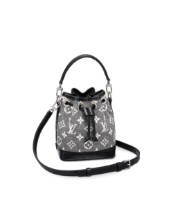 Louis Vuitton Nano Noé Gray Denim 16Cm M46449