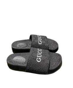 Gucci Women'S Gg Canvas Slide Sandal Black