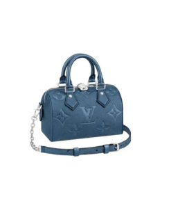 Louis Vuitton Lv Speedy Bandouliere 20 Handbag Navy Blue M58958