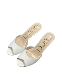 Gucci Women'S Slide Sandal With Double G White