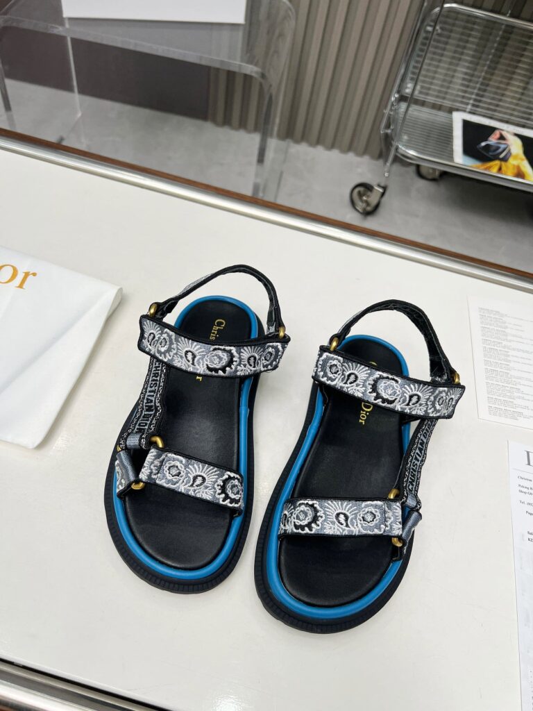 Dior D Wave Sandal Blue Kcq916Bbe S84B - Image 4