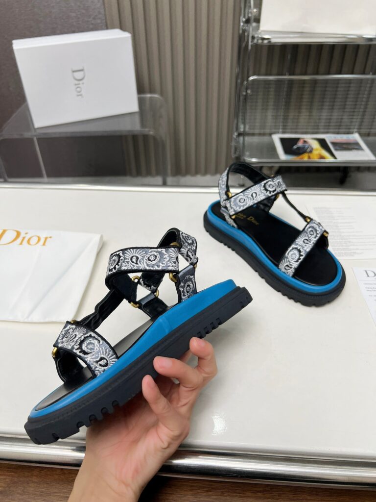 Dior D Wave Sandal Blue Kcq916Bbe S84B - Image 5