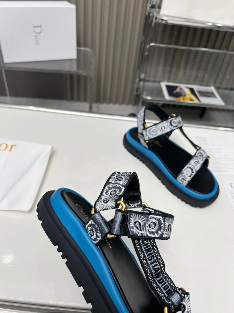 Dior D Wave Sandal Blue Kcq916Bbe S84B - Image 7