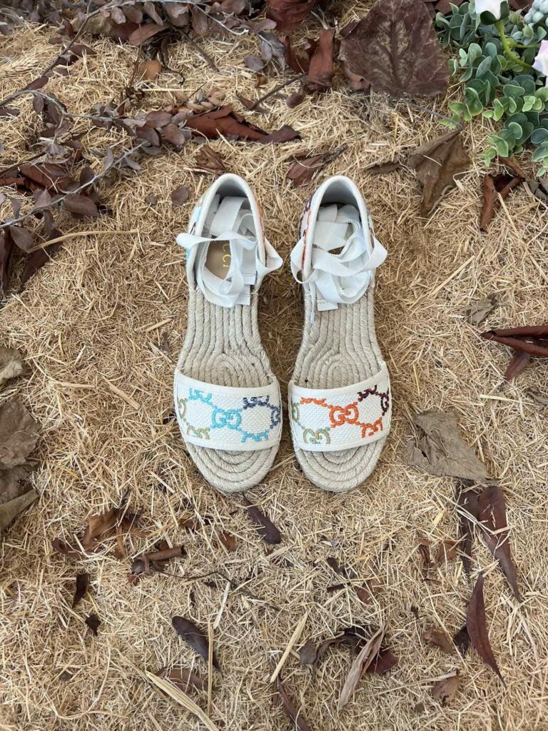 Gucci Women's Platform Espadrille Sandals ?652895 Uft80 8469 - Image 3